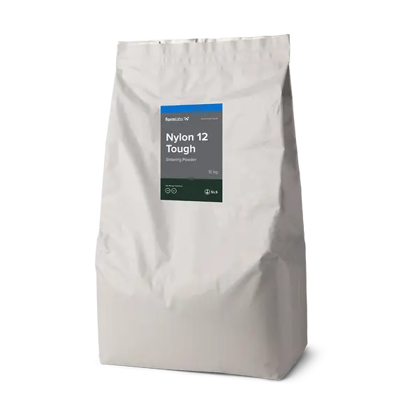 A 10-kilogram bag of Nylon 12 3D printing powder. Contains the base material for the SLS sintering process